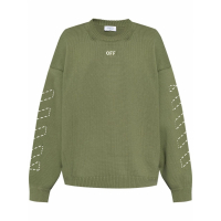 Off-White Pull 'Embroidered-Logo Knitted' pour Hommes