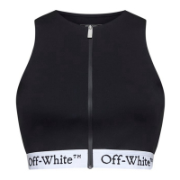 Off-White Haut de sport 'Logo-Underband Zip-Up' pour Femmes