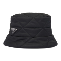 Prada Women's 'Triangle-Logo Quilted' Bucket Hat