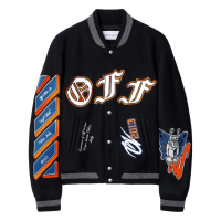 Off-White Blouson bomber 'Chenille-Logo' pour Hommes