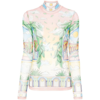 Casablanca Women's 'Graphic-Print' Long Sleeve top