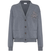 Brunello Cucinelli Cardigan 'Monili Bead-Embellished' pour Femmes