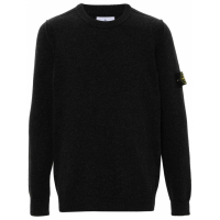 Stone Island Men's 'Compass-Badge Mélange' Sweater