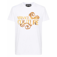 Versace Jeans Couture T-shirt 'Logo-Print' pour Hommes