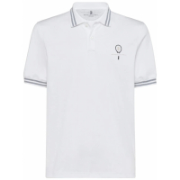 Brunello Cucinelli Polo 'Logo-Embroidered' pour Hommes