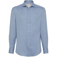 Brunello Cucinelli Chemise 'Spread-Collar' pour Hommes