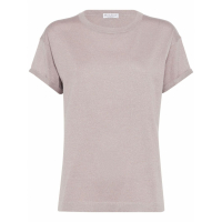 Brunello Cucinelli 'Metallic-Threading Knitted' Top für Damen