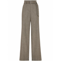 Brunello Cucinelli Pantalon 'Herringbone-Pattern Pressed-Crease' pour Femmes