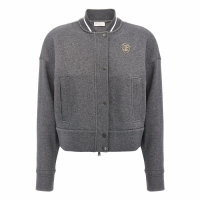 Brunello Cucinelli Cardigan 'Logo Embroidery' pour Femmes