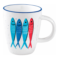 Easy Life Porcelain Mug 350 Ml In Color Box Sardine'S Party