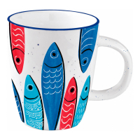 Easy Life Porcelain Mug 350 Ml In Color Box Sardine'S Party