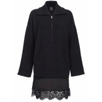 Pinko 'Lace-Detail Zip-Up' Kleid mit langen Ärmeln für Damen