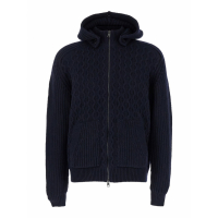 Tagliatore Men's 'Zip And Detachable Hood' Cardigan