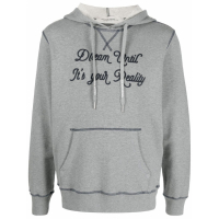 Golden Goose Deluxe Brand Sweatshirt à capuche  'Slogan-Print' pour Hommes