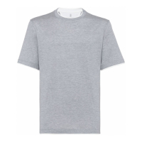 Brunello Cucinelli T-shirt 'Contrasting-Trim' pour Hommes