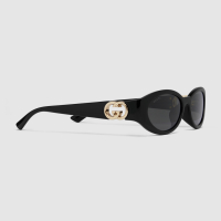 Gucci Lunettes de soleil 'Oval Frame' pour Femmes