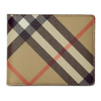 Burberry Portefeuille 'Check-Print Bi-Fold' pour Hommes