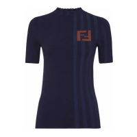 Fendi Top à manches longues 'FF Intarsia-Knit' pour Femmes