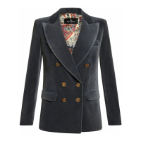 Etro Blazer 'Logo-Engraved Buttons' pour Femmes