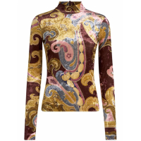 Etro Women's 'Printed Chenille' Long Sleeve top