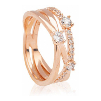 Pandora Bague 'Sparkling Triple Band' pour Femmes