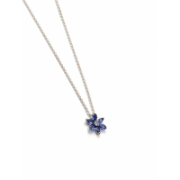 Pandora Women's 'Sparkling Blue Herbarium Cluster Pendant' Necklace