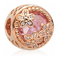 Pandora Charm 'Sparkling Pink Daisy Flower' pour Femmes