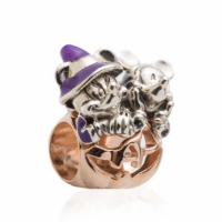 Pandora Women's 'Disney Mickey Mouse & Minnie Mouse Halloween Pumpkin' Charm