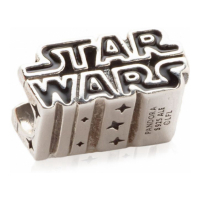 Pandora Charm 'Star Wars 3D Silver Logo' pour Femmes