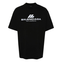 Balenciaga Men's 'Reflective-Logo' T-Shirt