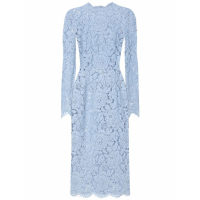 Dolce & Gabbana Women's 'Floral-Lace Bodycon' Midi Dress