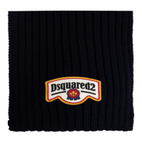 Dsquared2 Écharpe en laine 'Logo-Patch' pour Hommes