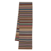 Paul Smith Men's 'Stripe-Pattern' Wool Scarf