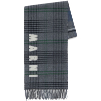 Marni Women's 'Intarsia-Knit Logo' Wool Scarf