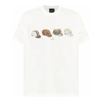 PS Paul Smith Men's 'Cycling Caps' T-Shirt