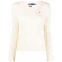 Polo Ralph Lauren Women's 'Embroidered-Logo Cable-Knit' Sweater