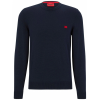 HUGO Men's 'San Cassius Logo-Patch' Sweater