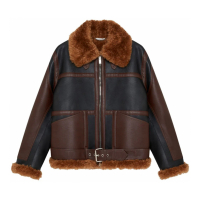 Stella McCartney Veste 'Two-Tone Panelled Aviator' pour Femmes