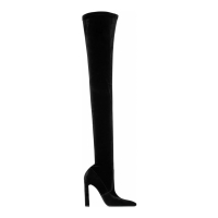 Saint Laurent Women's 'Drew Pointed-Toe' High Heeled Boots