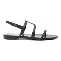 Saint Laurent 'New Cassandra' Flache Sandalen für Damen