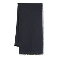 Saint Laurent Men's 'Logo-Jacquard' Wool Scarf