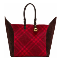 Burberry Sac Cabas 'Large Shield Checked Panelled' pour Femmes