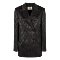 Fendi 'Ff Jacquard Double Breast' Klassischer Blazer für Damen