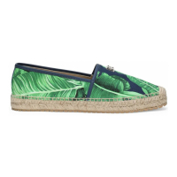 Dolce&Gabbana Espadrilles 'Leaf-Print' pour Hommes