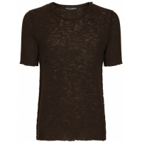 Dolce&Gabbana Men's 'Semi-Sheer Distressed' T-Shirt