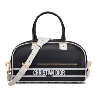 Christian Dior Women's 'Medium Dior Vibe Zip Bowling' Top Handle Bag