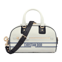 Christian Dior Women's 'Vibe Small Zipper Bowling' Top Handle Bag