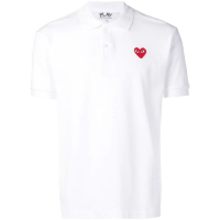 Comme Des Garçons Play 'Heart Patch' Polohemd für Herren