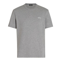 Zegna T-shirt 'Logo-Embroidered' pour Hommes