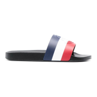 Moncler Men's 'Striped Logo-Embossed' Slides